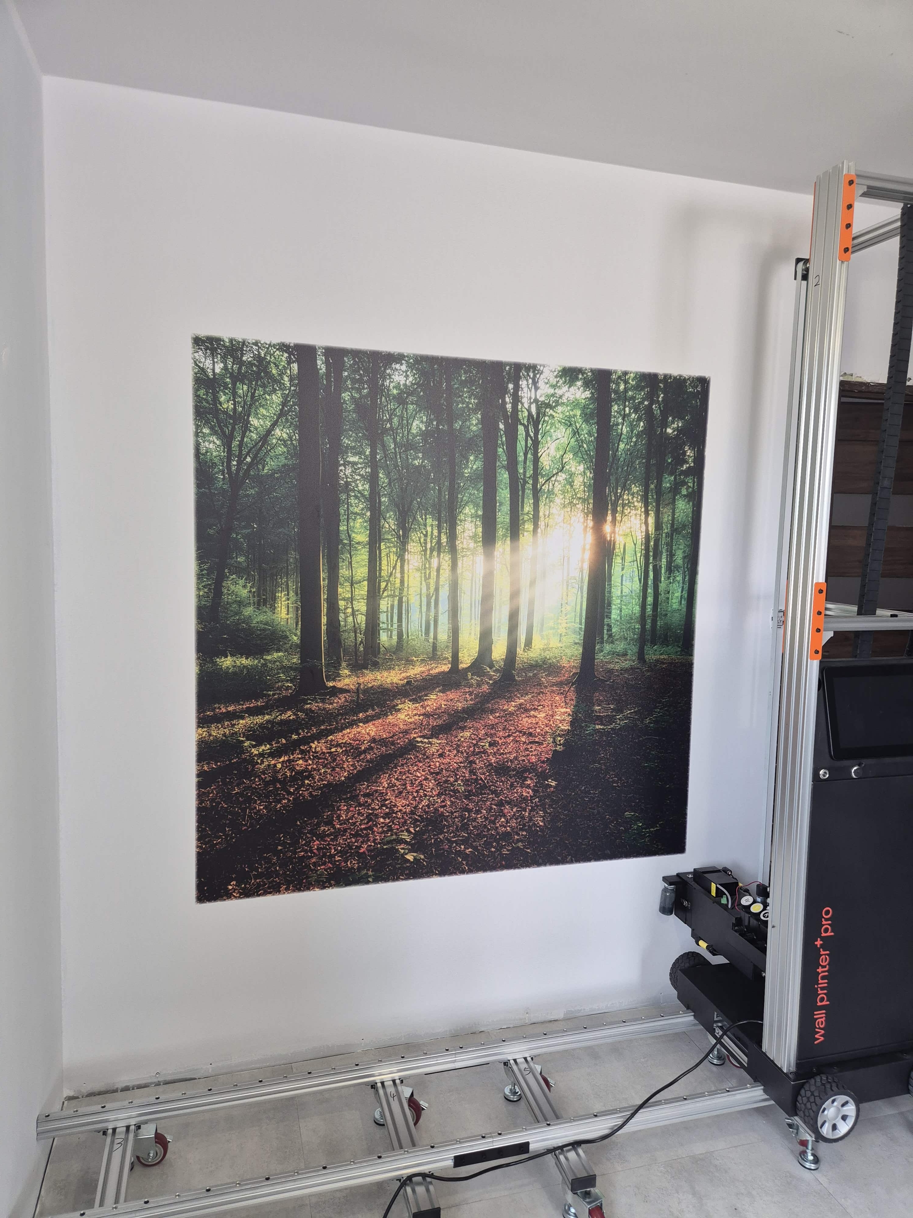 Druk na ścianie - profesjonalny mural w biurze Białystok realizacja Print Craft Podlaskie